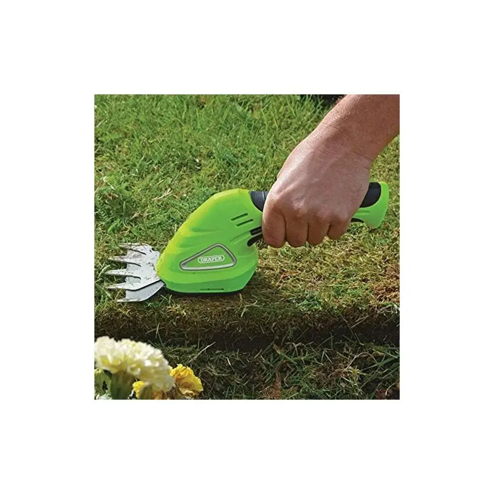 Draper 53216 7.2V Cordless Grass and Hedge Shear Kit Trimmer Lawn Weed.webp