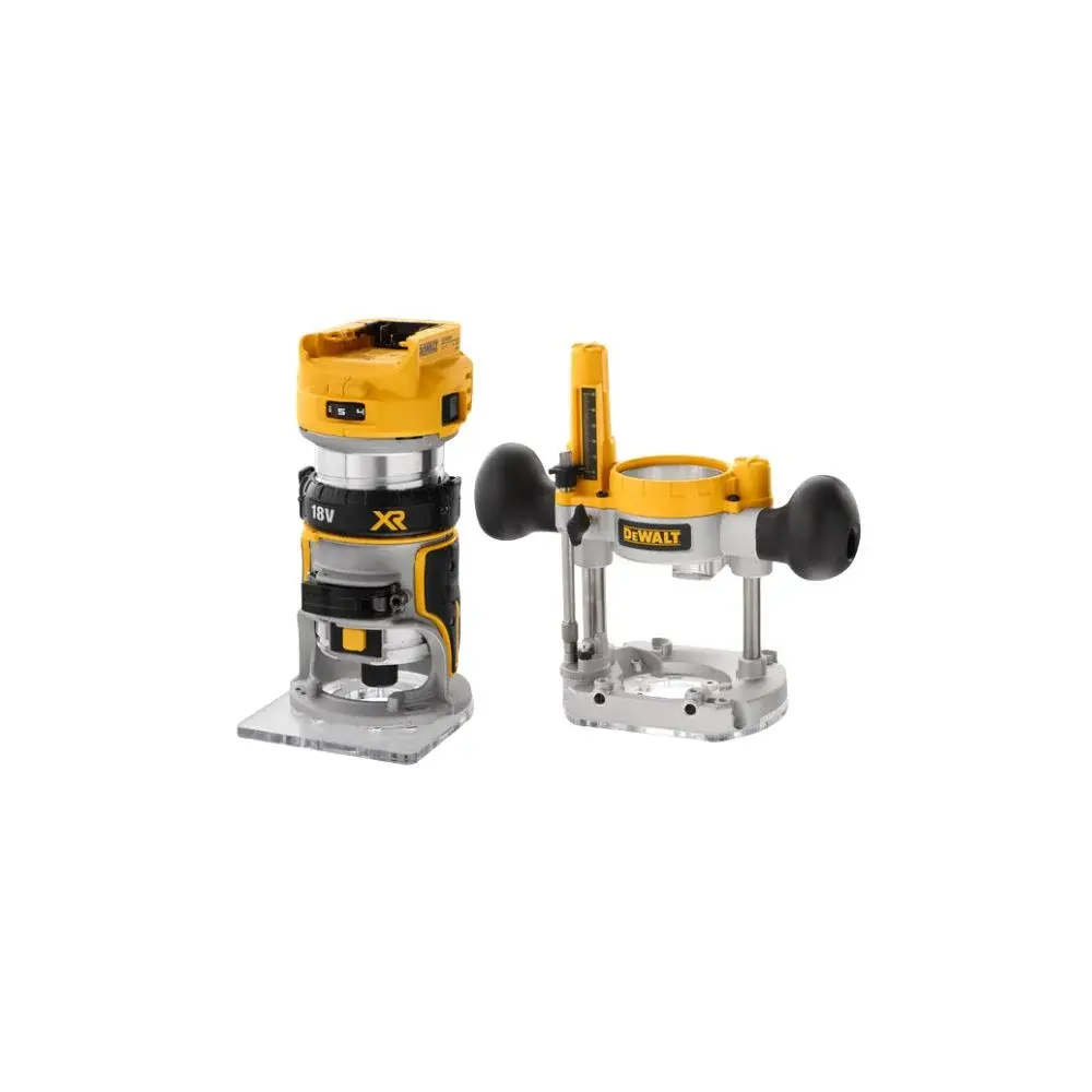 DeWalt DCW604M2 18V Router Trimmer Set with 2 x 4Ah Batteries, Charger & Tstak VI Case.webp