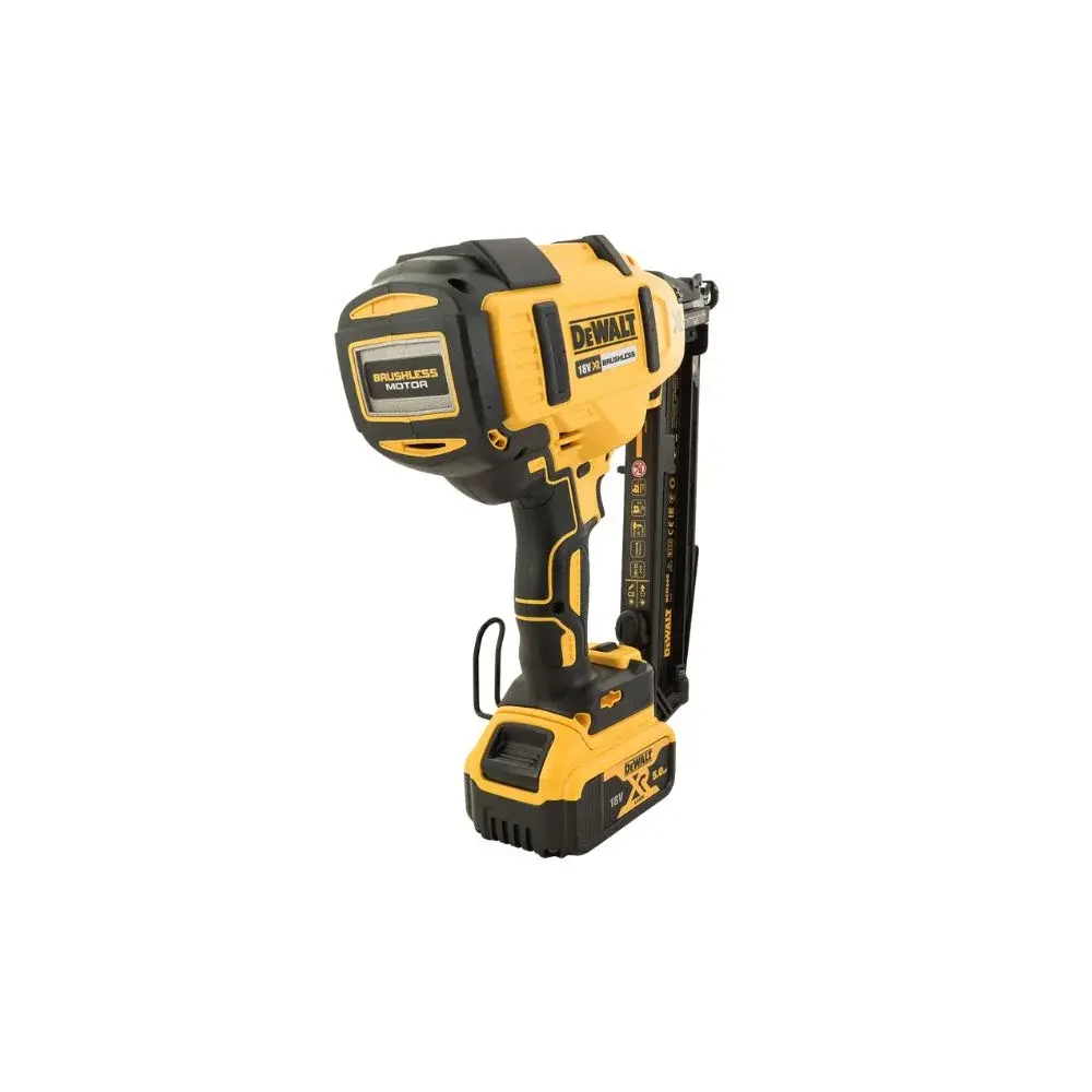 Dewalt DCN660P2 18V XR Second Fix Nail Gun with 2 x 5Ah Batteries, Charger and Bag (4).webp