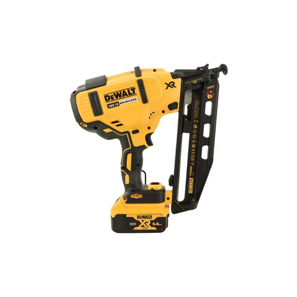 Dewalt DCN660P2 18V XR Second Fix Nail Gun with 2 x 5Ah Batteries, Charger and Bag (2).webp
