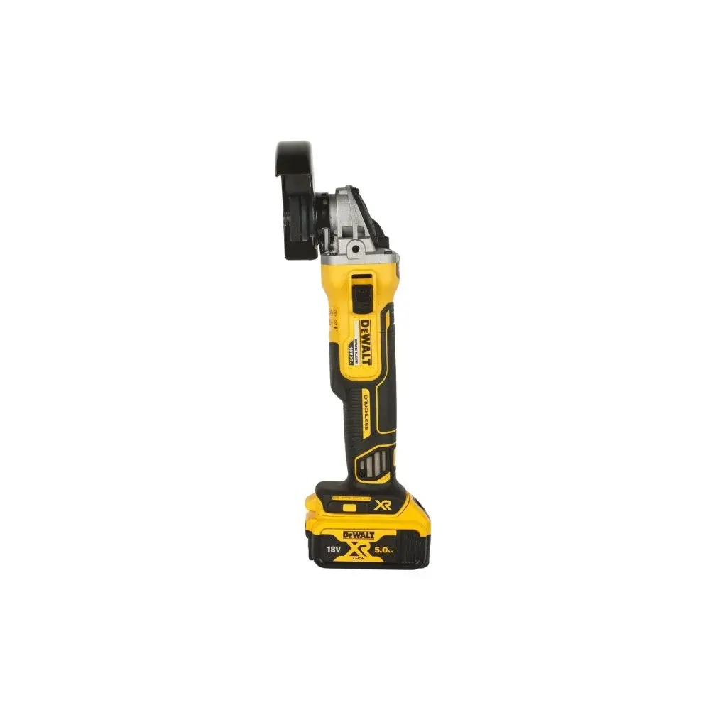 DEWALT DCG405P3 18V XR 125mm Brushless Cordless Angle Grinder 3x5 Ah, Charger and TSTAK Case.webp