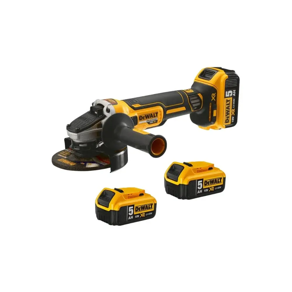 DEWALT DCG405P3 18V XR 125mm Brushless Cordless Angle Grinder 3x5 Ah, Charger and TSTAK Case (4).webp