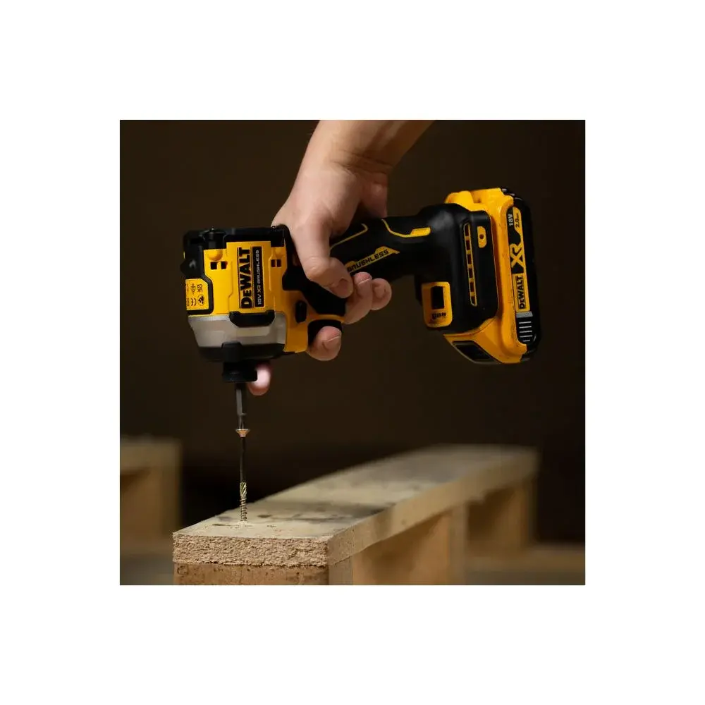 DeWALT DCF850D2T 18V XR Ultra Compact Brushless Impact Driver, 2 x 2Ah Batteries, Charger & TSTAK Case (3).webp