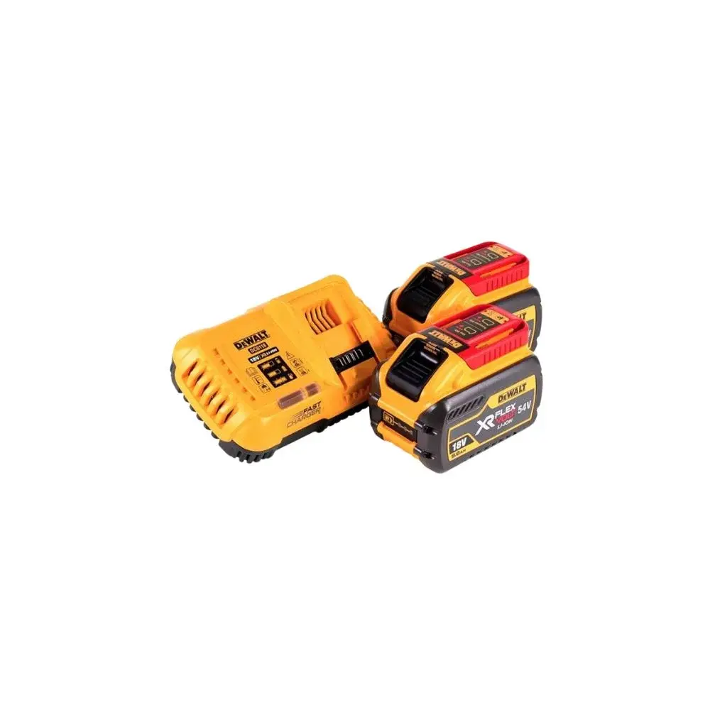 DeWalt 2x DCB547 18V  54V XR FLEXVOLT 9Ah Battery and DCB118 Fast Charger w TSTAK.webp