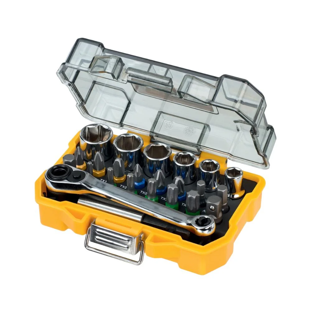 DeWALT DT71516 24 Piece High Performance Socket and Screwdriving Bit Set 