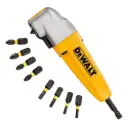 DeWALT DT71517T Impact Right Angle Torsion Drill Attachment - 9 Screwdriver bits