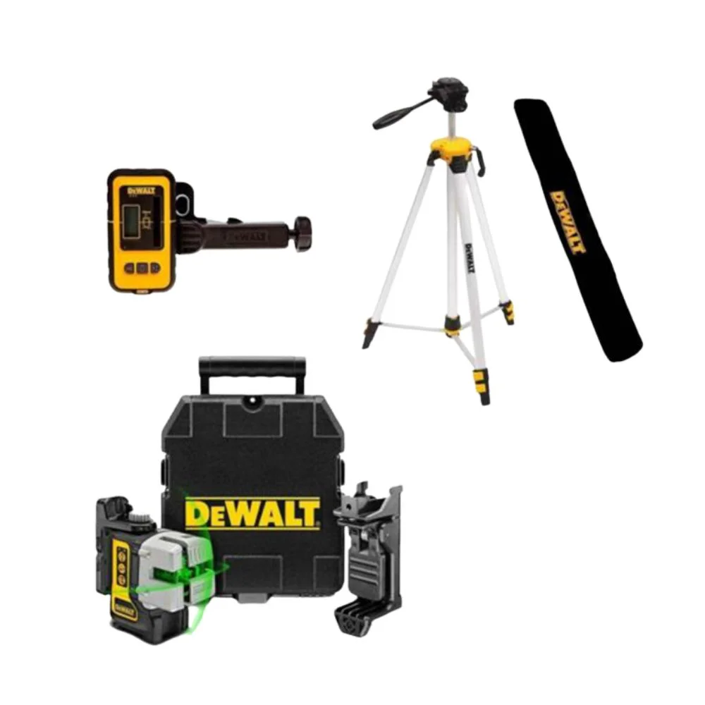 DeWALT DW089CG Self Levelling Multi Line Green Laser IP54 + Tripod + DE0892G