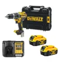 DeWALT DCD796P2-GB 18V XR Brushless Compact Combi Drill Kit with 2x5Ah 
