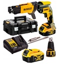 DeWALT DCF620P2K 18V Drywall Screwdriver, DCF6202 Collated Screw Gun Attachment 2 x 5Ah Batts And Charger