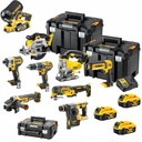 DeWalt 9 Piece 18V Li-ion Combo Kit with 3 x 5.0Ah Batteries & 3x TSTAK