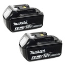 Makita BL1850 18V LXT 5.0Ah Li-Ion Battery Twin Pack