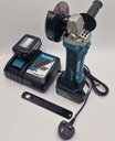 Makita DGA452 18V LXT Cordless Angle Grinder with 2x 5Ah Battery and Charger