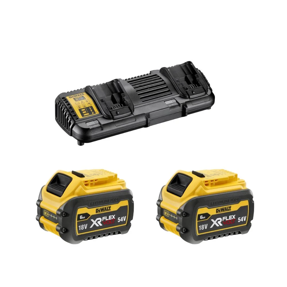 DeWALT DCB132T2 2 x DCB546 XR 6.0Ah FLEXVOLT 18V/54V Li-ion + DCB132 Charger