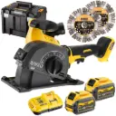 DeWALT DCG200T2 54V XR FLEXVOLT Brushless Wall Chaser with 2x6Ah Batteries, Charger, Discs & Carry Case