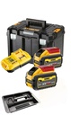 DeWalt 2x DCB547 18V / 54V XR FLEXVOLT 9Ah Battery and DCB118 Fast Charger w/ TSTAK