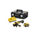 DeWALT DCG409VST1 18V XR 125mm Variable Speed Angle Grinder – 1x 6.0Ah FlexVolt Battery, Charger & TSTAK II Case