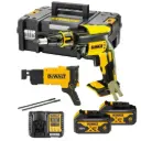 DeWALT DCF620M2K 18V XR Li-Ion Brushless Collated Drywall Screwgun Autofeed With 2x4Ah Batteries, Charger & Case