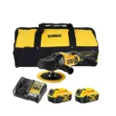 DeWALT DCM849P2 18V XR Brushless 180mm Rotary Polisher with 5Ah and Bag