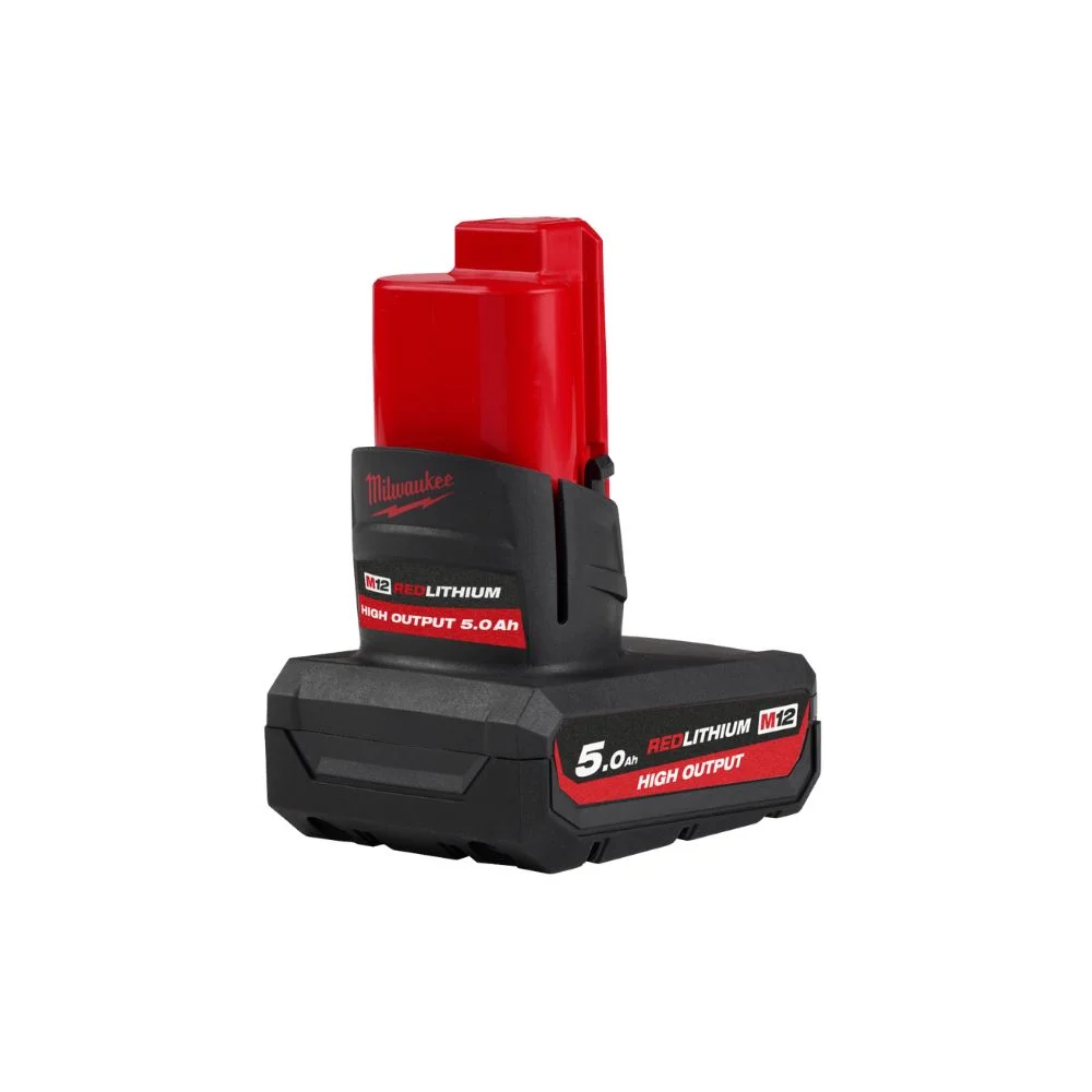 Milwaukee M12HB5 12V 5Ah High Output Red Litihum Battery