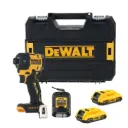 DeWALT DCF870D2 18V XR Brushless Hydraulic Impact Driver With 2x2Ah Batteries, Charger and Case