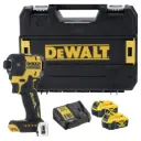 DeWALT DCF870P2 18V XR Brushless Hydraulic Impact Driver With 2x5Ah Batteries, Charger and Case