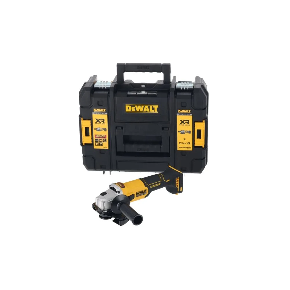 DeWALT DCG407NT 18V XR Brushless 125mm Angle Grinder – Body Only & TSTAK II Case 
