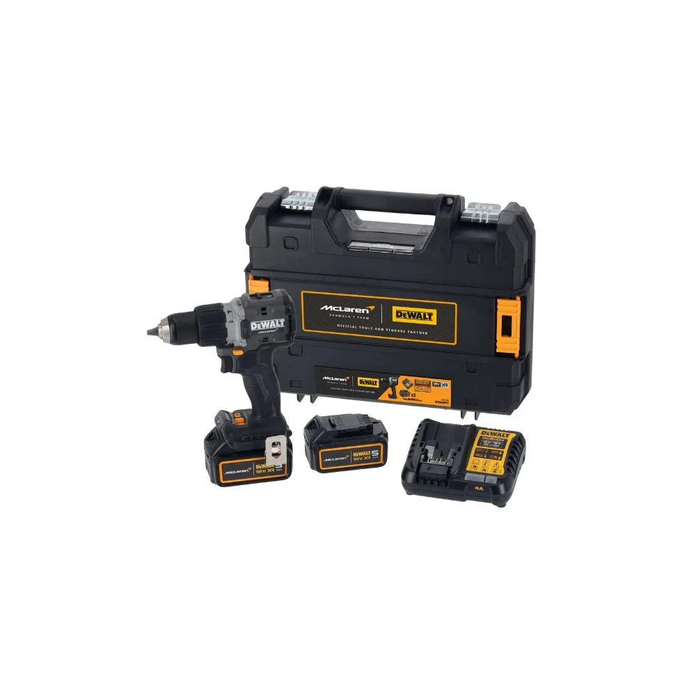 DeWALT DCD85MP2T McLaren F1 XR Brushless Combi 18V 2 x 5.0Ah Li-ion Kit LIMITED EDITION