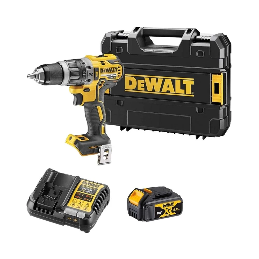 DeWALT DCD796M1 Cordless 18V XR Brushless Combi Drill With 1x4Ah Battery, Charger & Case