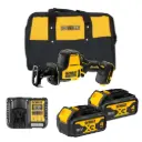 DeWALT DCS369M2 Cordless 18V XR Brushless Compact Reciprocating Saw With 2x4Ah Batteries, Charger & TOOL BAG 15"