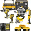 DeWALT DCK551P3T 18V Combo Pack 5-piece With 3 x 5Ah Batteries, Charger & 2 x Carry Cases