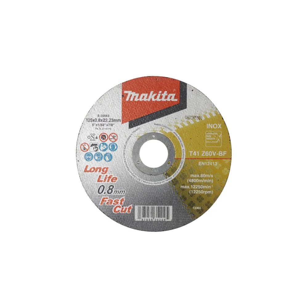 Makita E-22953 Thin cutting disc 125mm x 0.8mm x 22.23mm