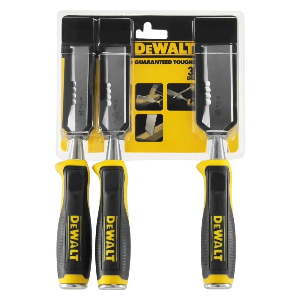DeWALT DWHT0-16148 3 Piece Side Strike Wood Chisel Set – 18mm, 25mm, 32mm