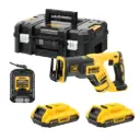 DeWALT DCS367D2 18V XR Compact Brushless Reciprocating Saw Kit – 2 x 2.0Ah Batteries, Charger & TSTAK Case