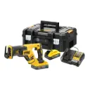 DeWALT DCS367H2T 18V XR Brushless Reciprocating Saw – 2x5Ah Power Stack Batteries, Charger & TSTAK II Case