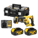 DeWALT DCS367M2 18V XR Compact Brushless Reciprocating Saw Kit – 2 x 4.0Ah Batteries, Charger & TSTAK Case