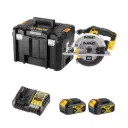 DeWALT DCS391M2 18V XR Circular Saw 165mm With 2 x 4.0Ah Batteries Charger TSTAK VI Case