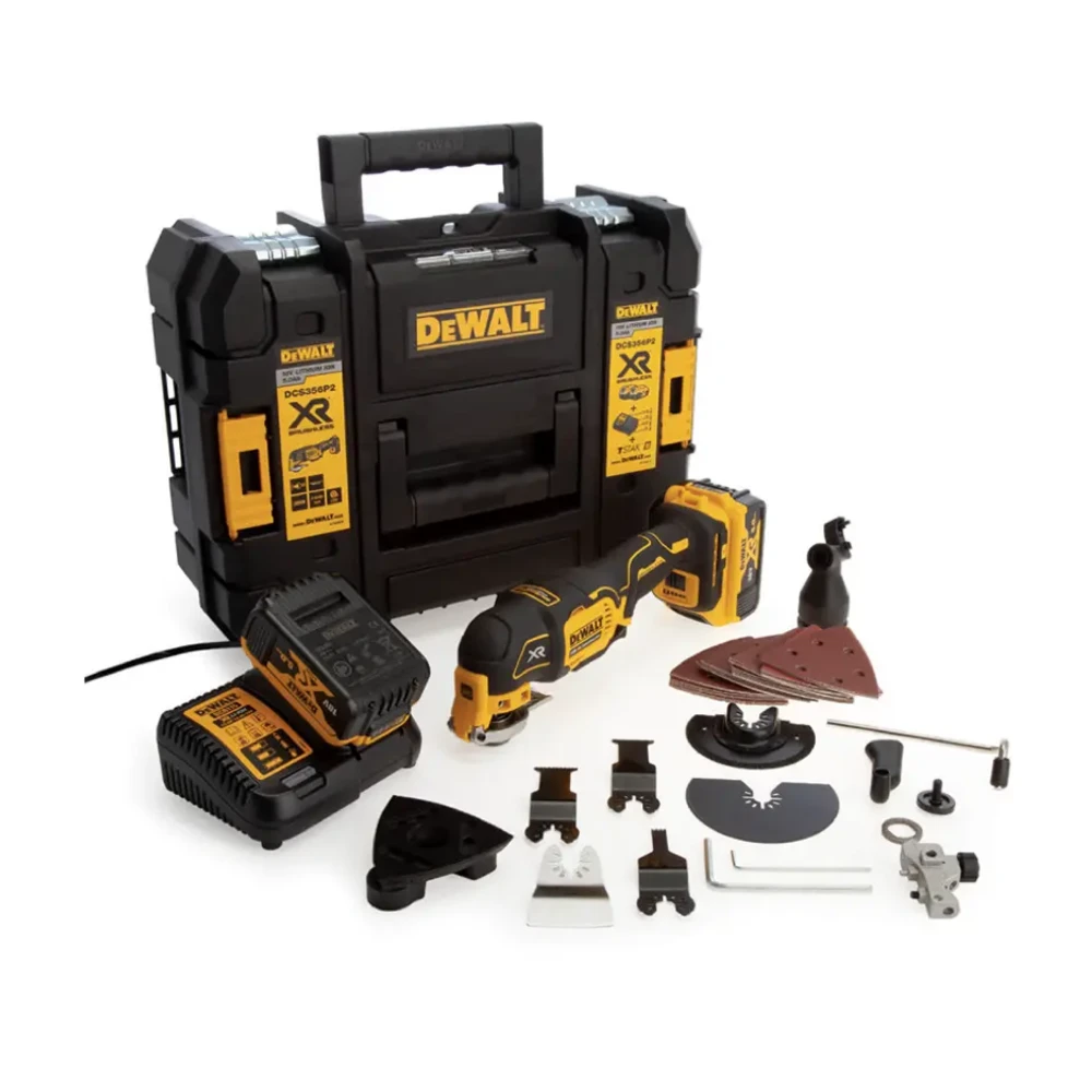 DeWALT DCS356M2 18V XR Brushless 3-Speed Oscillating Multi-Tool Kit
