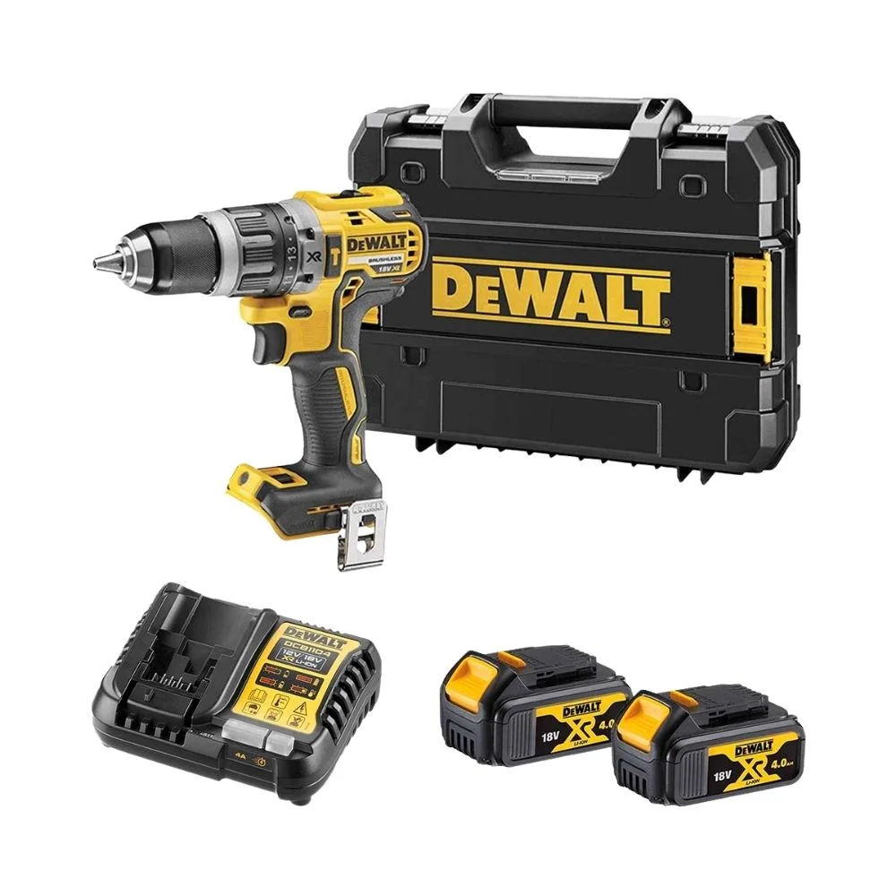 DeWALT DCD796M2 18V XR Brushless Combi Drill 2x4Ah Batt, Charger and TSTAK Case 