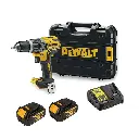DEWALT DCD796M2 18V XR Brushless Combi Drill 2 x 4Ah DCB182 Batteries, Charger and TSTAK Case 