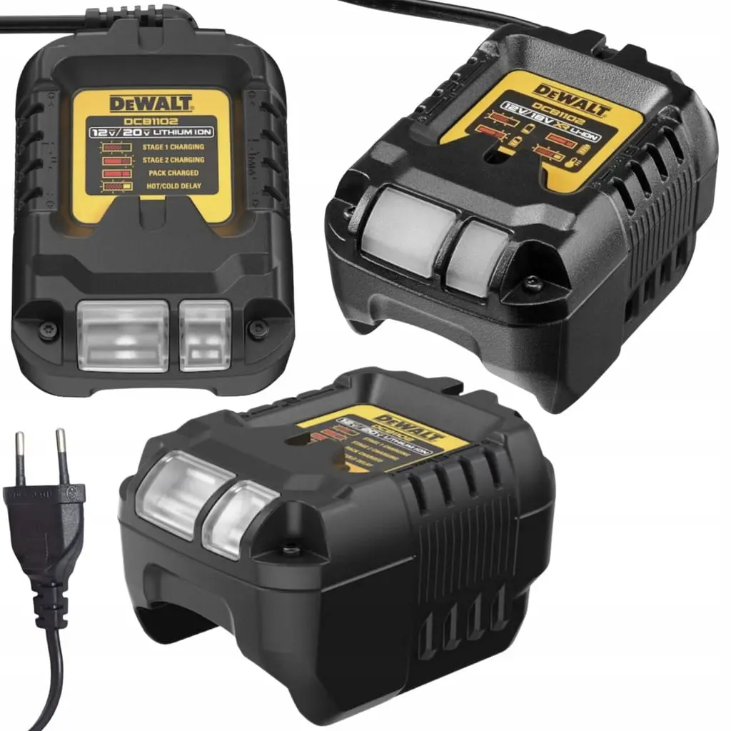DeWALT DCB1102-EU Compact Battery Charger for 12V/18V XR Li-Ion Batteries