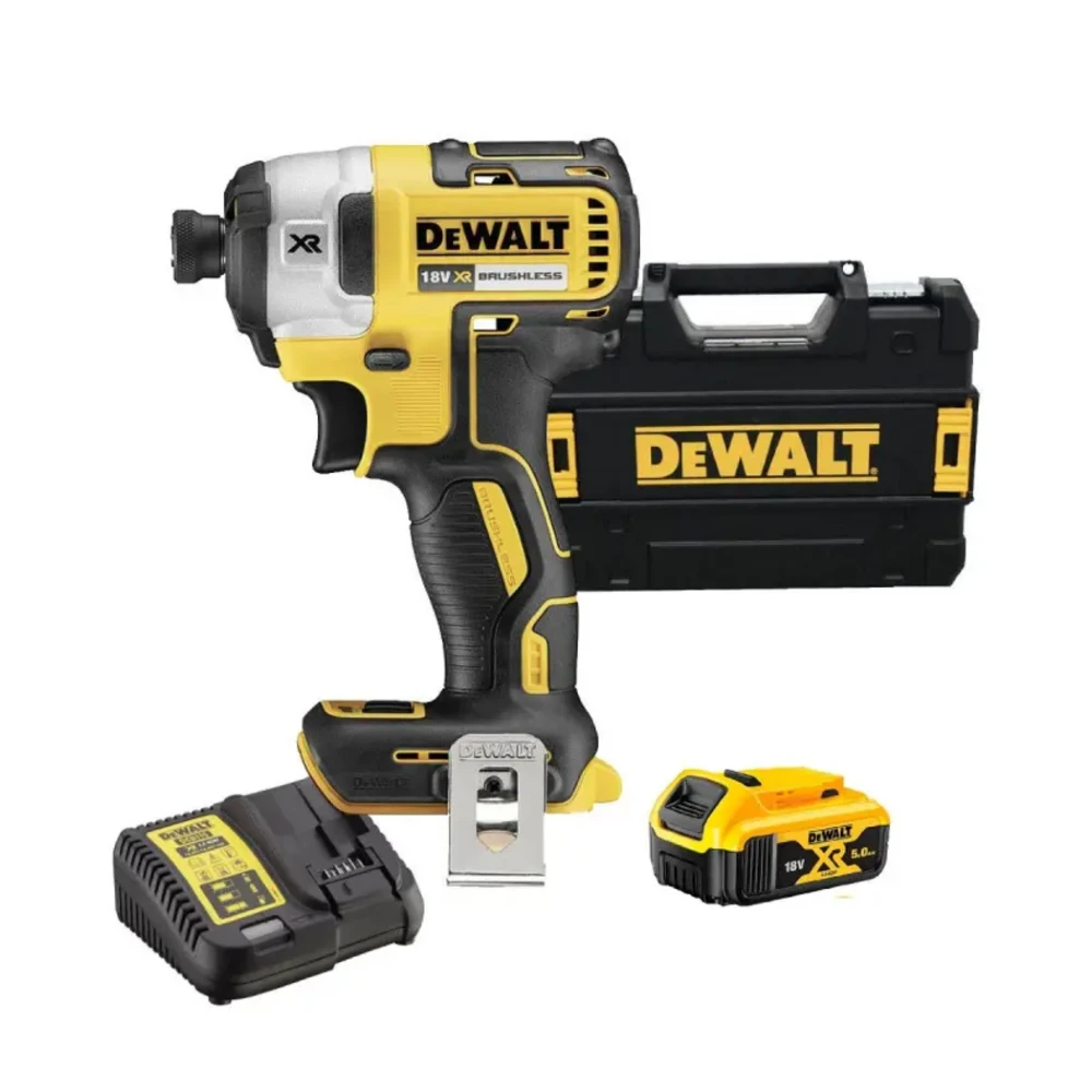 DeWALT DCF887P1 Cordless 18V Brushless Impact Driver With 5Ah Battery, Charger And Case