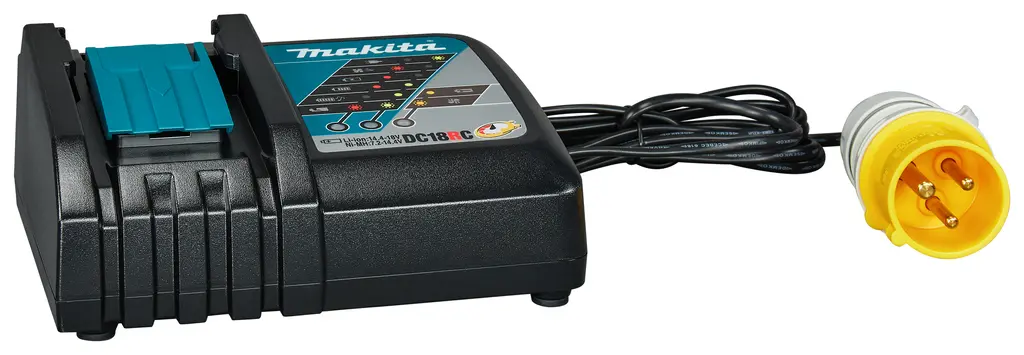 MAKITA DC18RC 110V Li-Ion Fast Battery Charger Yellow Plug 16A