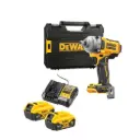 DeWALT DCF892P2T 18V XR BL 1/2 Compact High Torque Wrench - 2x5Ah Batts,Charger & TSTAK II Case