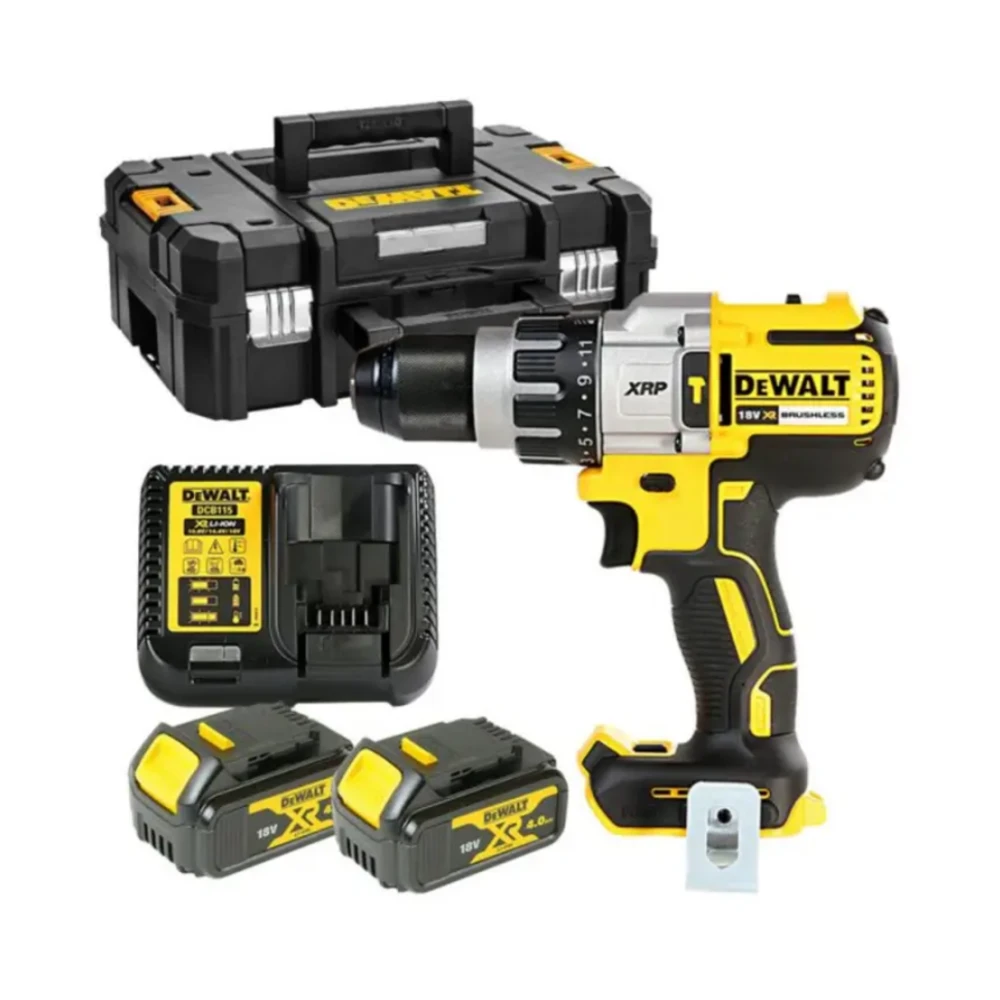DeWalt DCD996M2 18V XR 3 Speed Brushless Combi Hammer - 2 x 4.0Ah Batteries