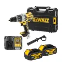 DeWALT DCD996M2 18V XR 3 Speed Brushless Combi Hammer - 2 x 4.0Ah Batteries