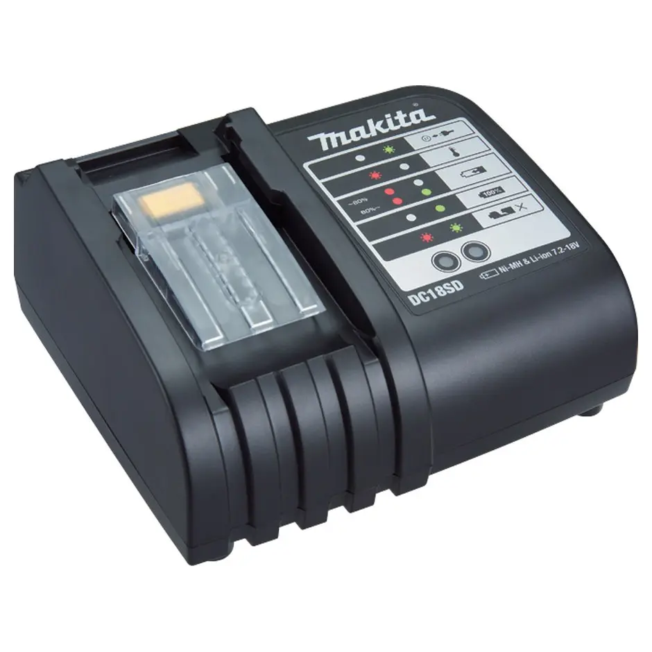 Makita DC18SD Multi Voltage Charger Suitable for 14.4V-18V Li-ion Batteries