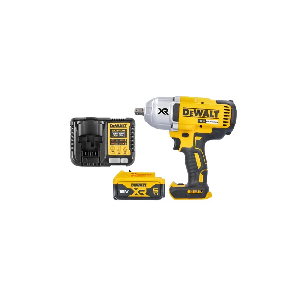 DeWALT DCF899N 18V Brushless Cordless Impact Wrench 1 x 5Ah Battery & Charger
