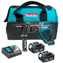 Makita DHR202RMJ Cordless 18V LXT SDS+ Rotary Hammer Drill 2x4Ah Batteries,Charger & Tool Bag