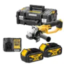 DeWALT DCG412M2 Cordless 18V 125mm Angle Grinder with 2x4Ah Batteries, Charger and Carry Case