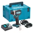 Makita DTD153RTJ 18V LXT Cordless Impact Driver - 2 x 5.0Ah Batteries, Charger & MAKPAC 3 Case